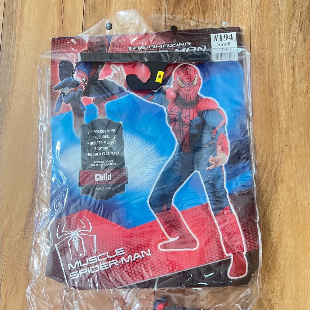 Marvel Muscle spider-man child small 4-6 costume - Picture 2 of 3